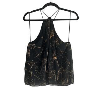 Olivia Polermo 'Chelsea' black sheer blouse, women's small